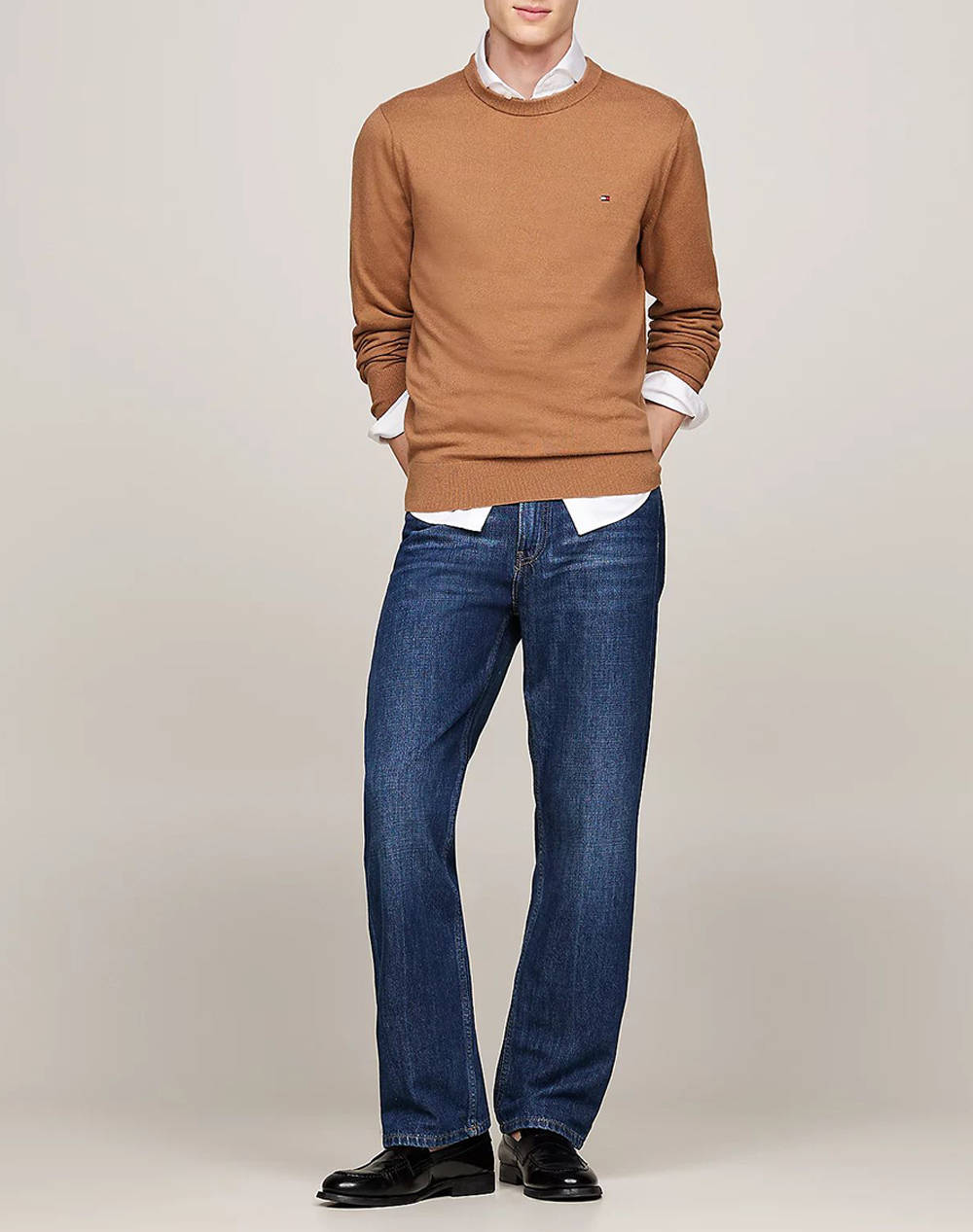 TOMMY HILFIGER PIMA ORG CTN CASHMERE CREW NECK