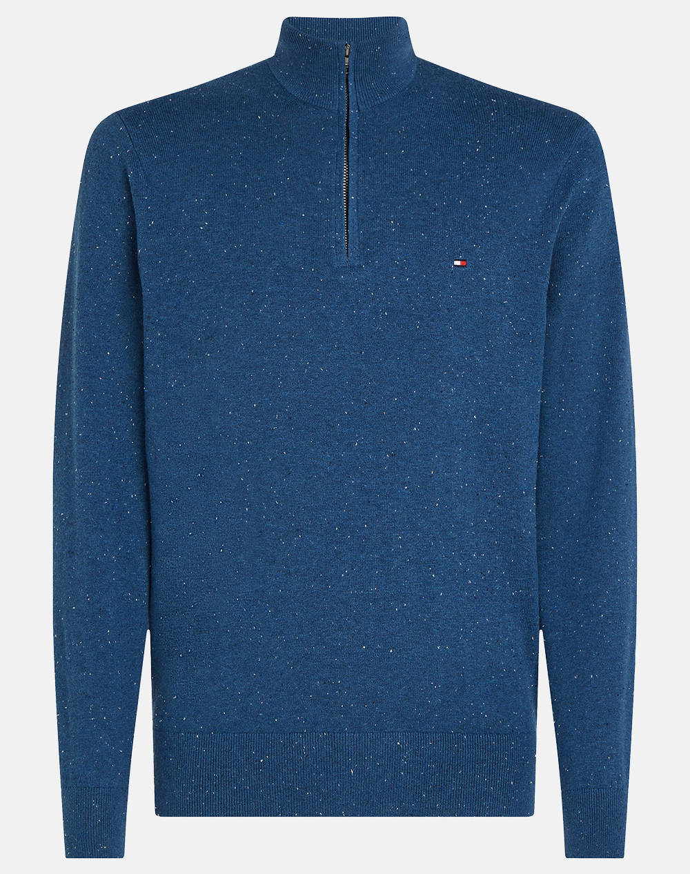 TOMMY HILFIGER PIMA ORG CTN CASHMERE ZIP MOCK