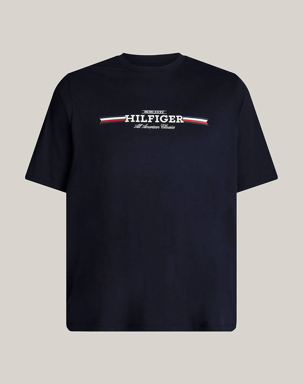 TOMMY HILFIGFER BT-HILFIGER CHEST STRIPE TEE-B