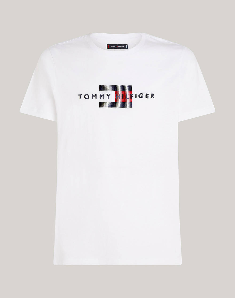 TOMMY HILFIGER HILFIGER FLAG EMBRO TEE