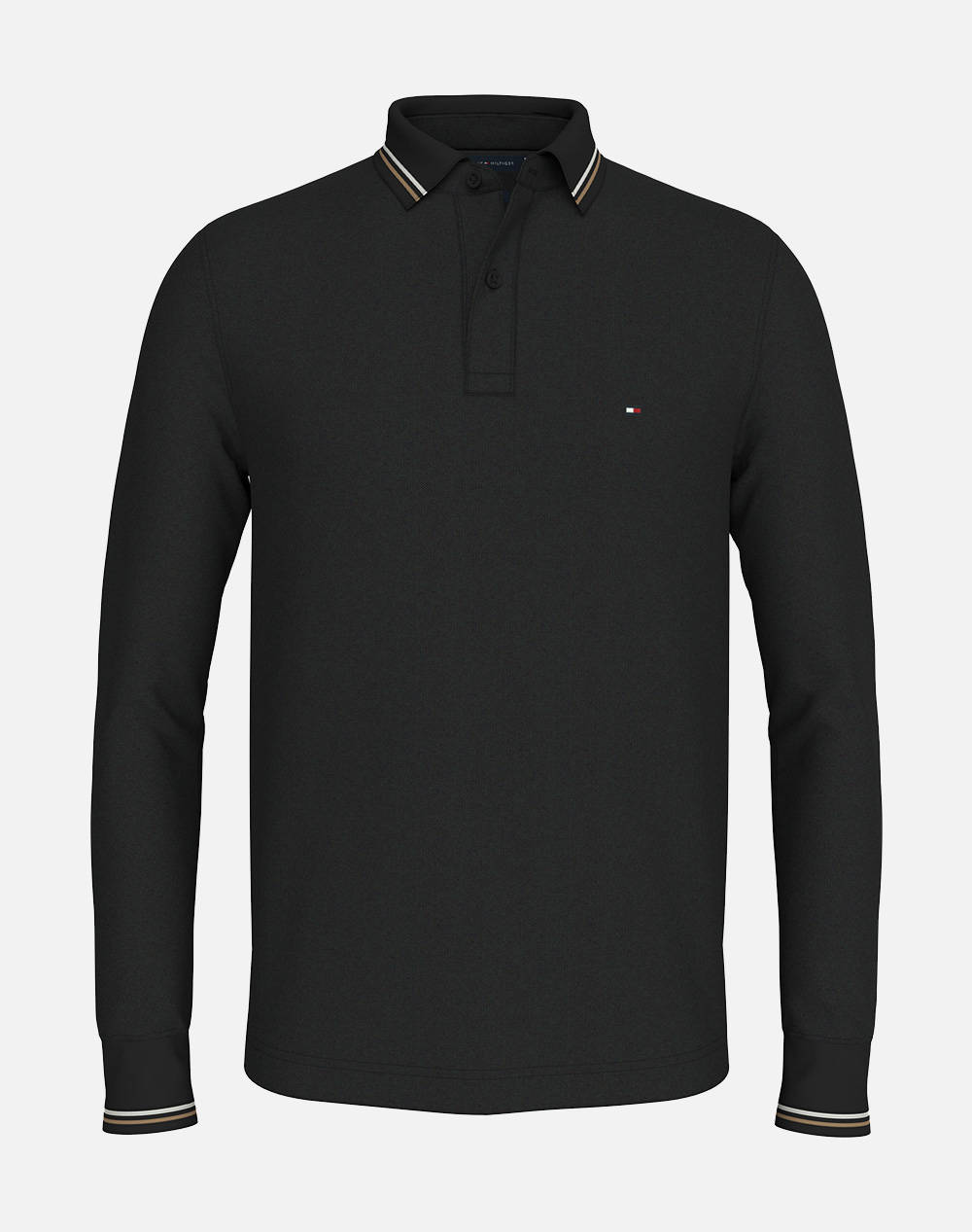 TOMMY HILFIGER L/S TIPPED SLIM FIT POLO