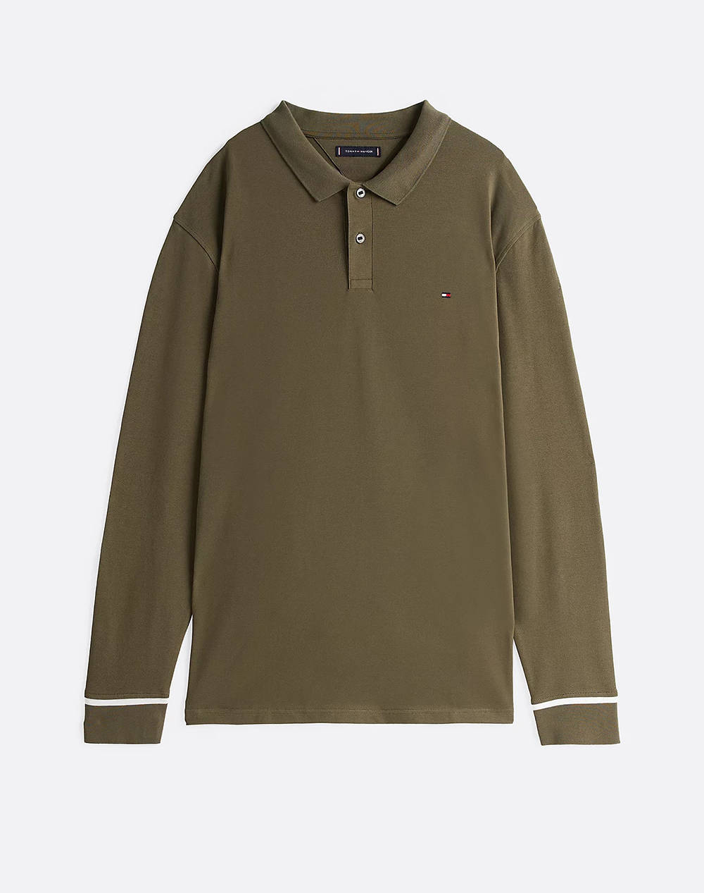 TOMMY HILFIGER BT-L/S PLACKET INTEREST REG POLO