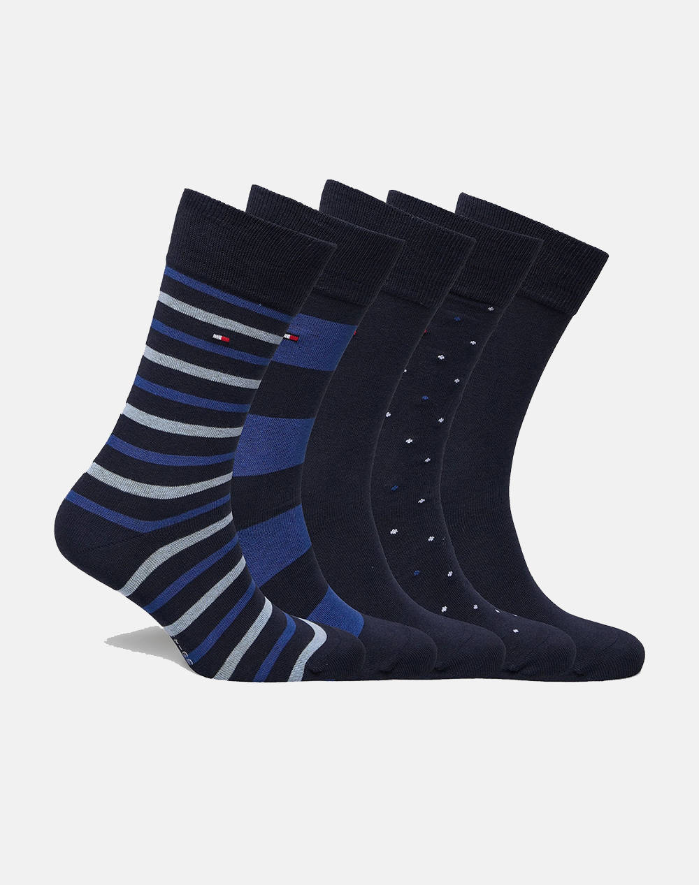 TOMMY HILFIGER TH MEN SOCK 5P GIFTBOX STRIPE DOT