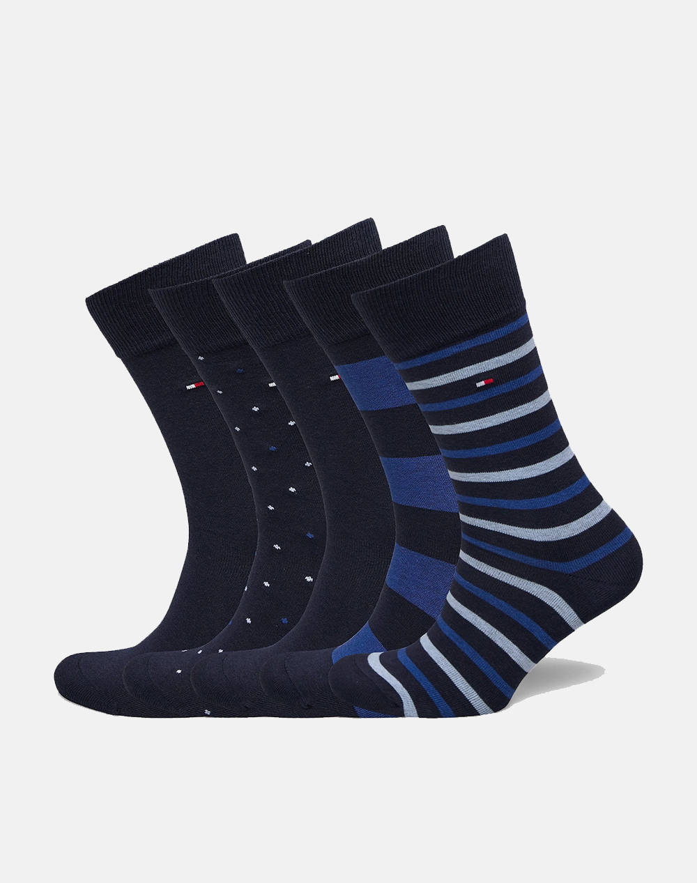 TOMMY HILFIGER TH MEN SOCK 5P GIFTBOX STRIPE DOT