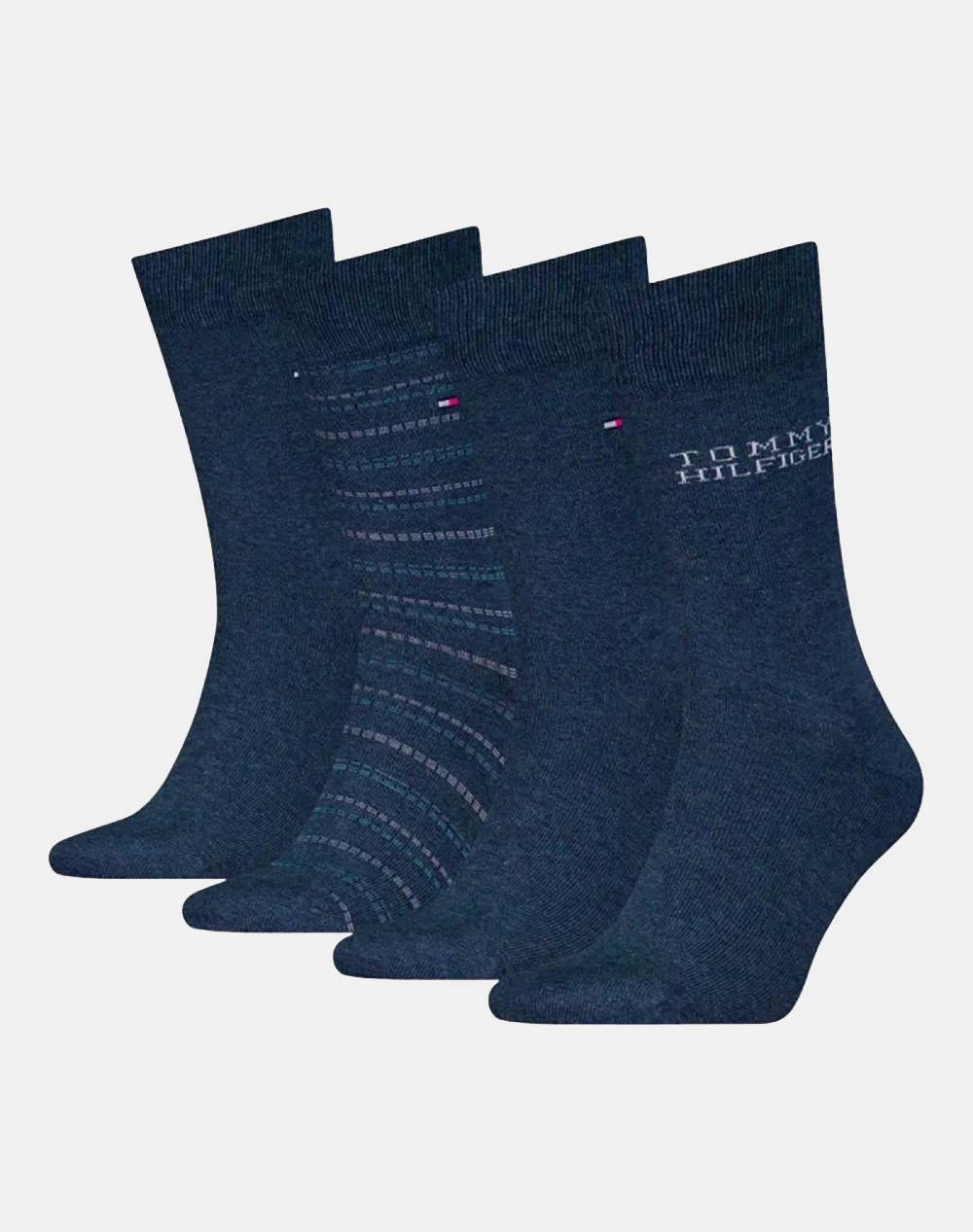 TOMMY HILFIGER TH MEN SOCK 4P TIN GIFTBOX TOMMY STRIPE