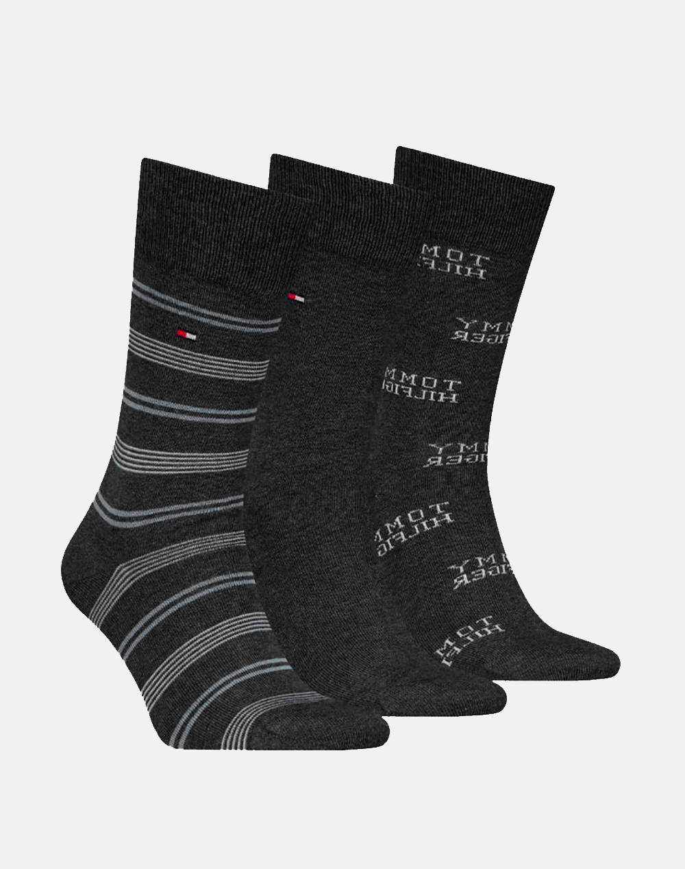 TOMMY HILGIGER TH MEN SOCK 3P GIFTBOX TOMMY STRIPE