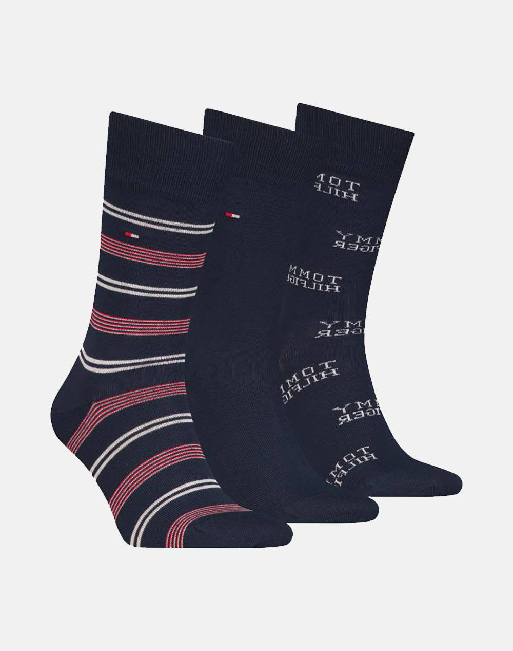 TOMMY HILGIGER TH MEN SOCK 3P GIFTBOX TOMMY STRIPE