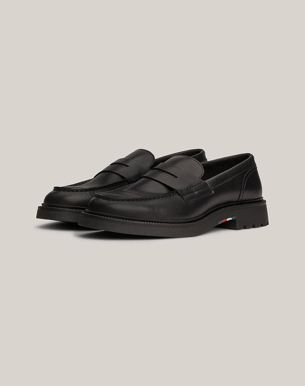 TOMMY HILFIGER LIGHT HILFIGER LEATHER LOAFER