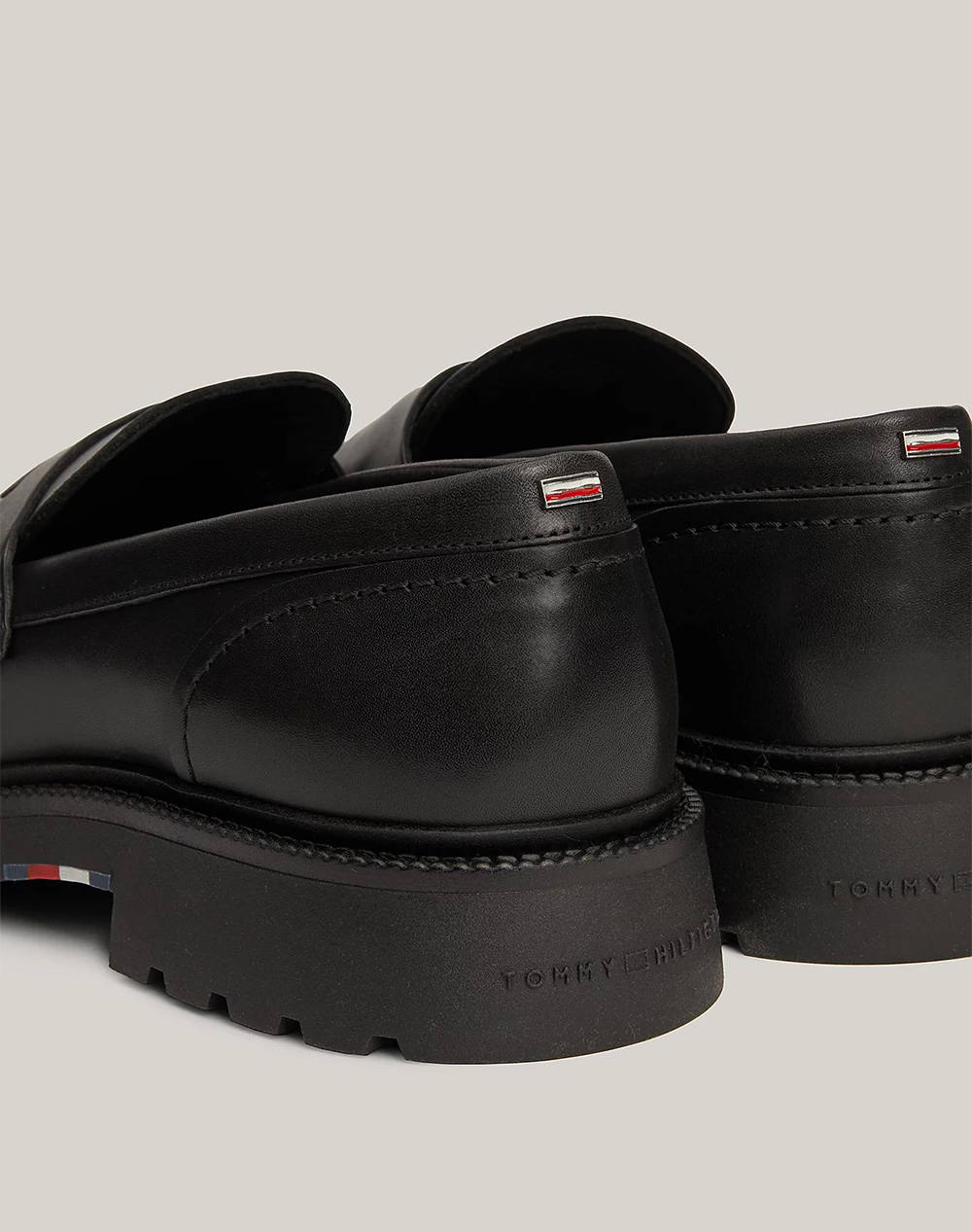 TOMMY HILFIGER LIGHT HILFIGER LEATHER LOAFER