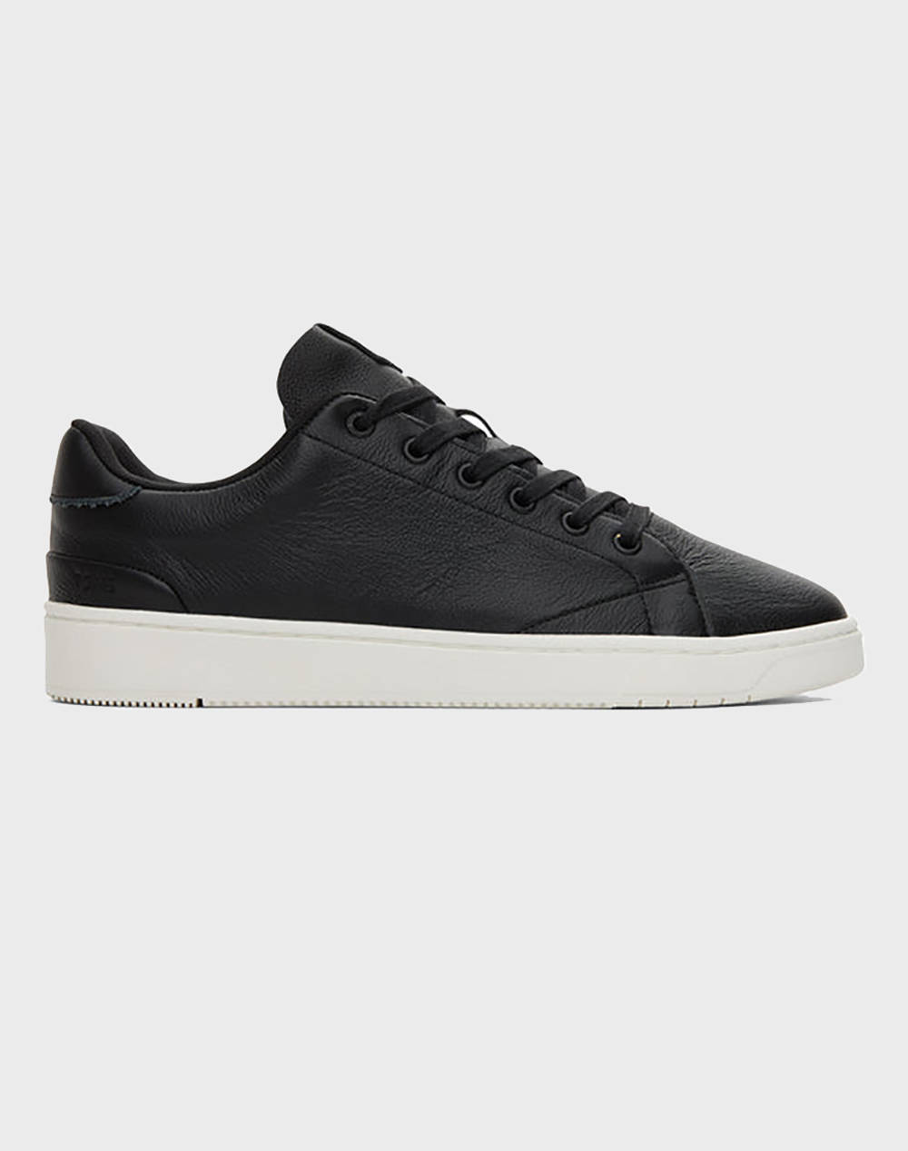 TOMS BLK LEATHER MN TRVL LITE 2.0 LOW SNEAK