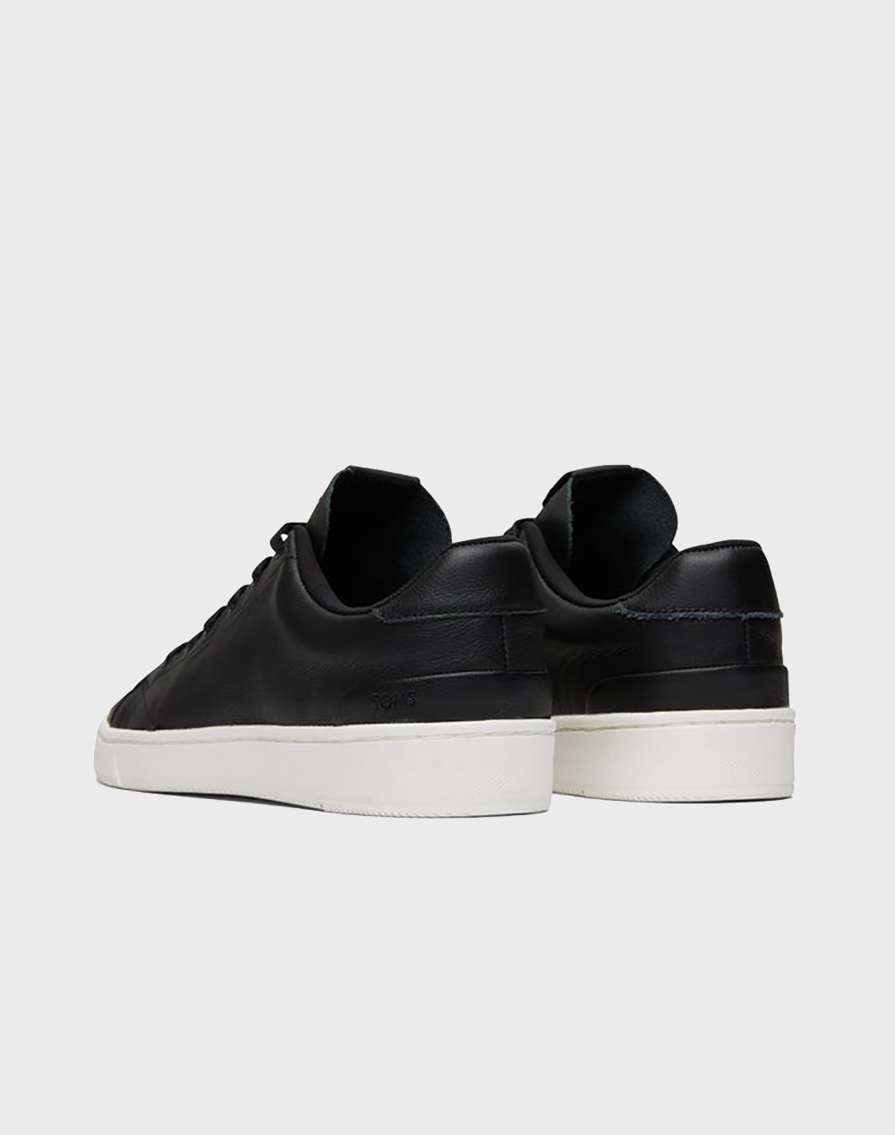 TOMS BLK LEATHER MN TRVL LITE 2.0 LOW SNEAK