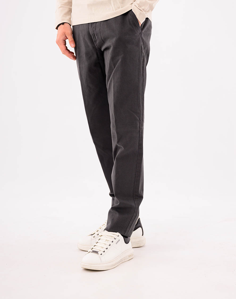 THE BOSTONIANS PANTALONI DOBBY MODERN FIT