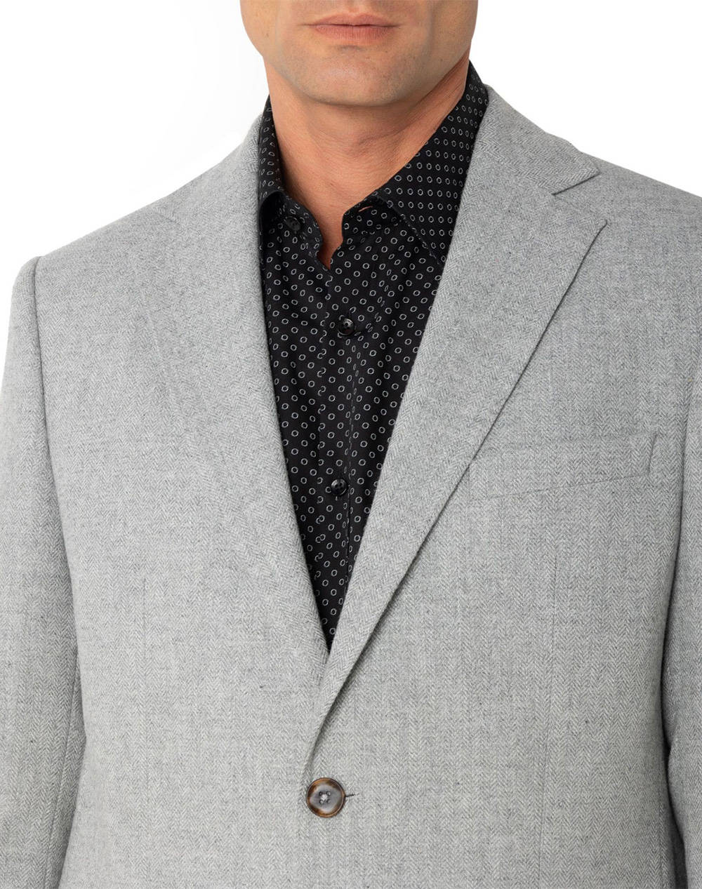 THE BOSTONIANS SACOU TWILL HERRINGBONE REGULAR FIT