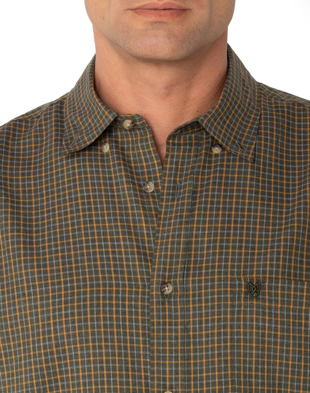 THE BOSTONIANS CAMASA MAVERICK TWILL REGULAR FIT MedCheck TWILL Button-down Regular FIT