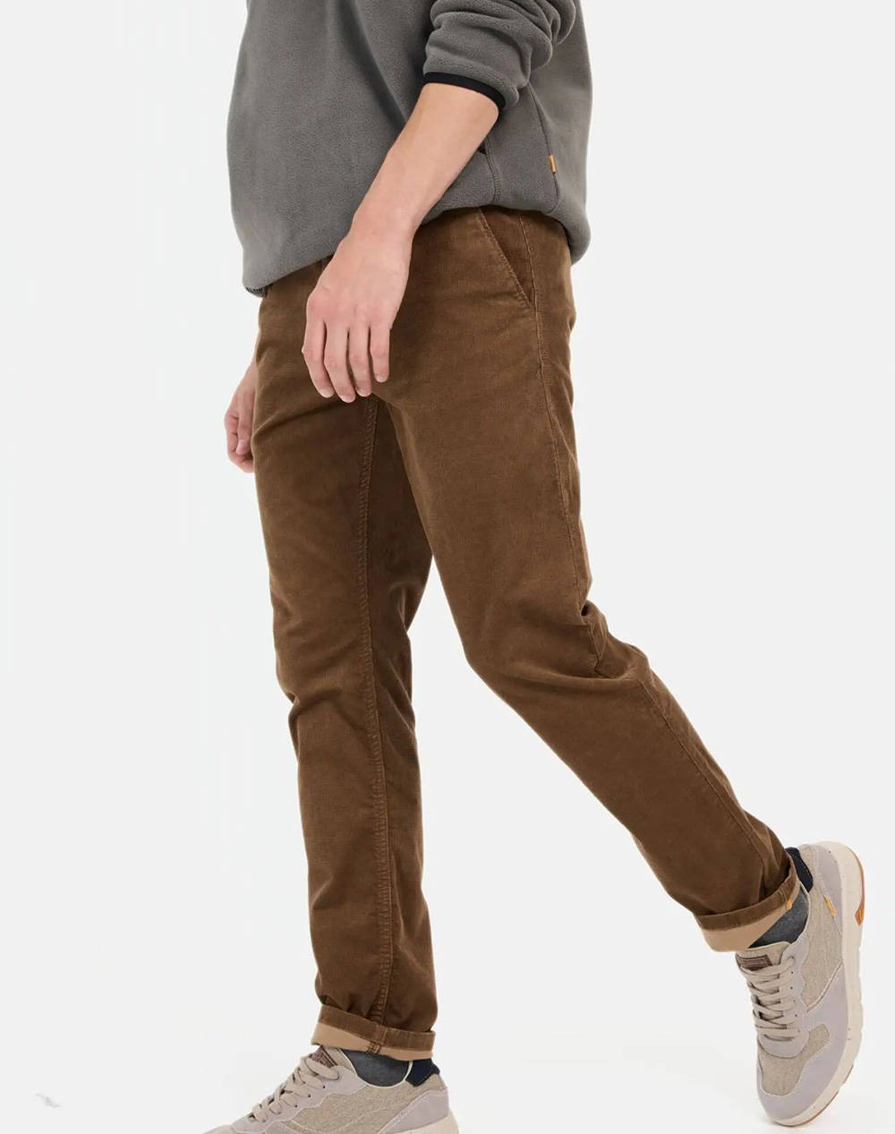 CAMEL Pantaloni Chino Slim Broken Corduroy