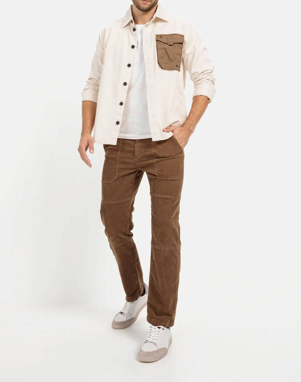 CAMEL Pantaloni Chino Relaxed Corduroy