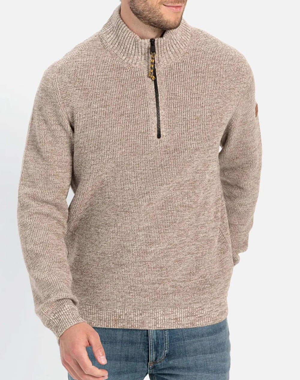 Camel Active Tricotat Pullover troyer half zip