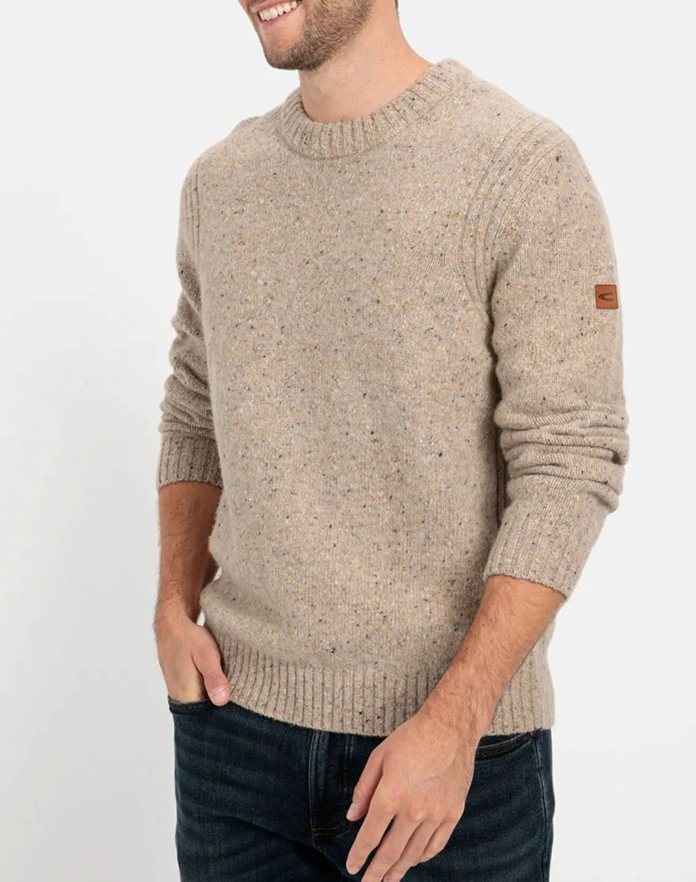 CAMEL Pullover tricotat Crewneck