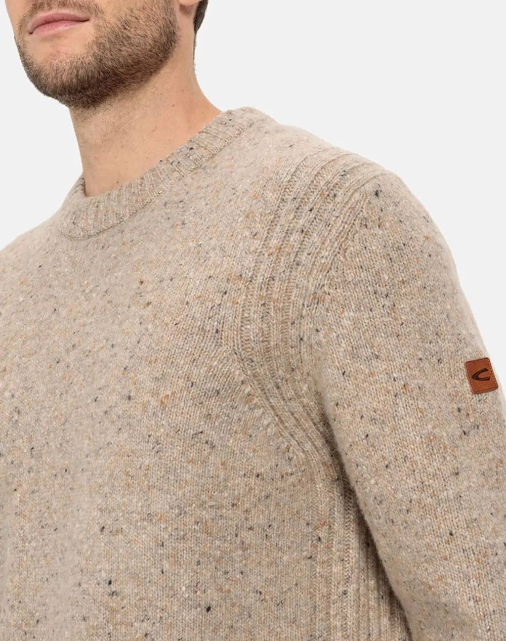 CAMEL Pullover tricotat Crewneck