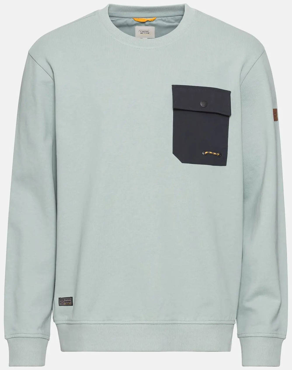 CAMEL Hanorac Crewneck contrast pocket