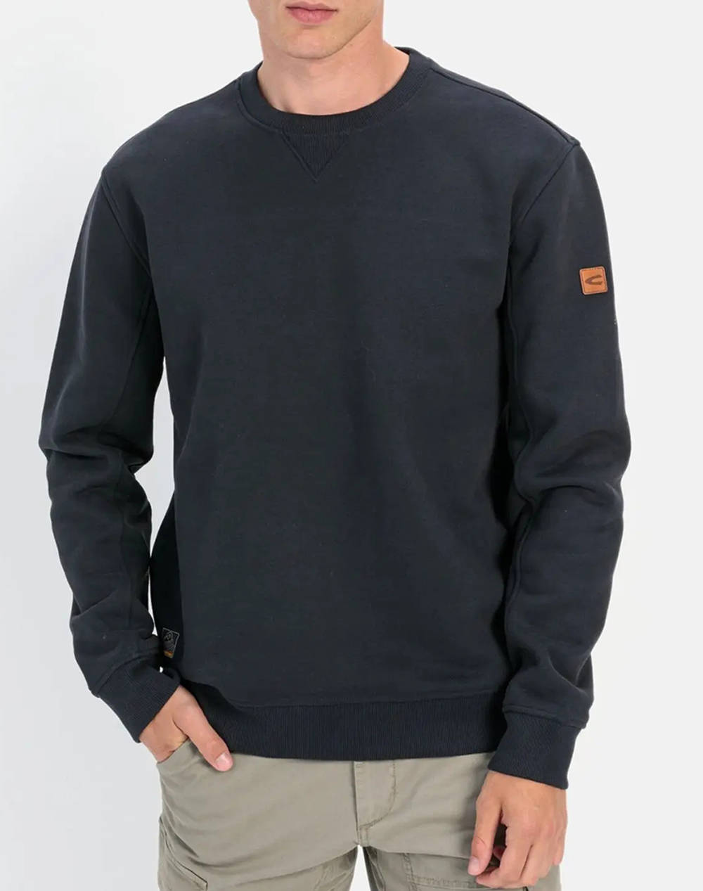 CAMEL Hanorac Crewneck Solid