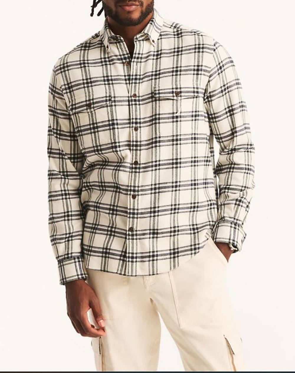 NAUTICA CAMASA MM SUST.L/S FLANNEL PLAID