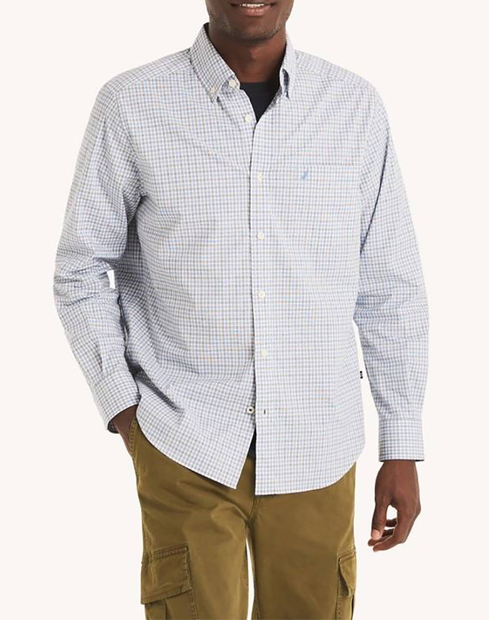 NAUTICA CAMASA MM L/S WTW PLAID