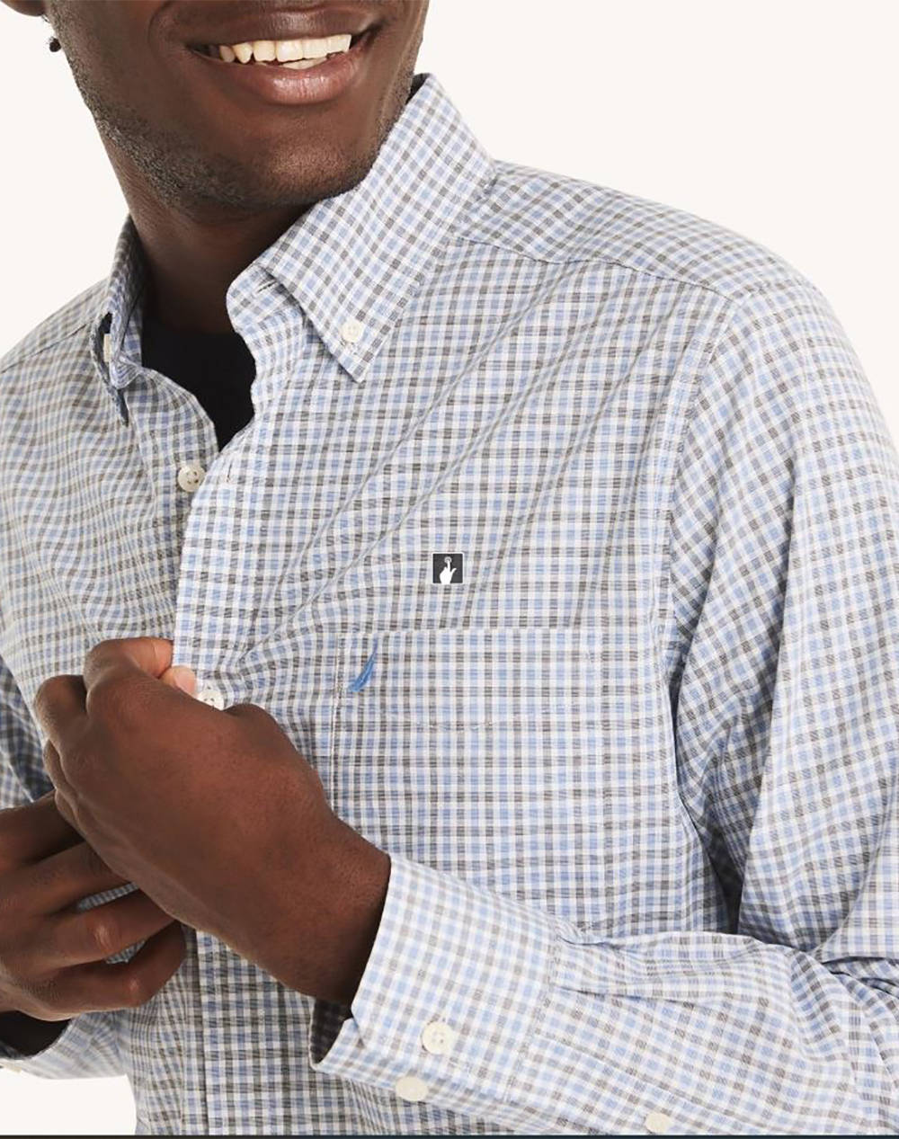 NAUTICA CAMASA MM L/S WTW PLAID