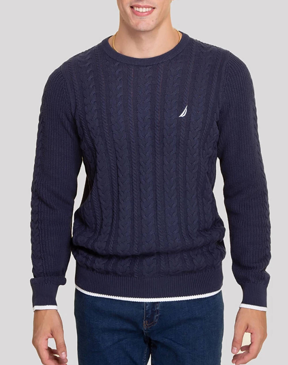 NAUTICA BLUZA TRICOTATA MM MENS 7GG CABLE CREW