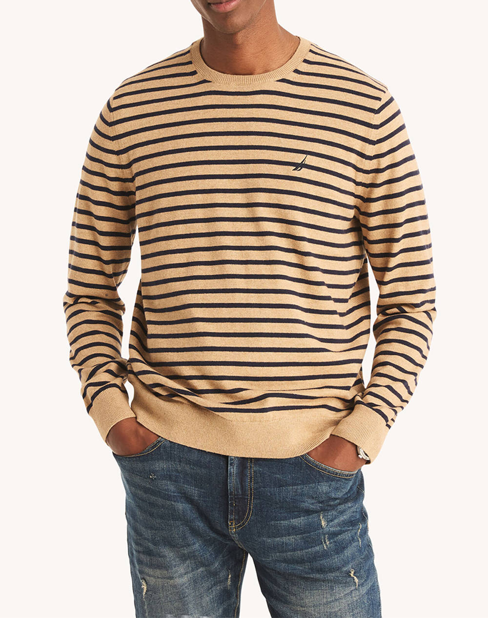 NAUTICA BLUZA TRICOTATA MM NAVTECH STRIPED CREW (12GG)