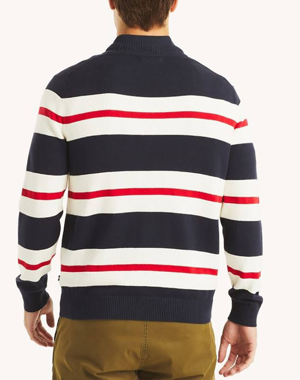 NAUTICA BLUZA TRICOTATA MM STRIPED TEXTURE CREW (9GG)