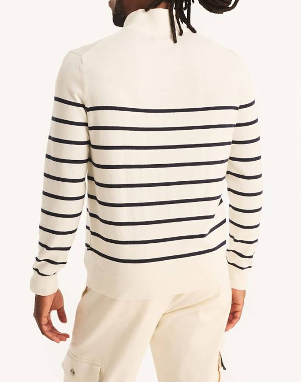 NAUTICA BLUZA TRICOTATA MM NAVTECH STRIPED 1/4 ZIP (12GG)