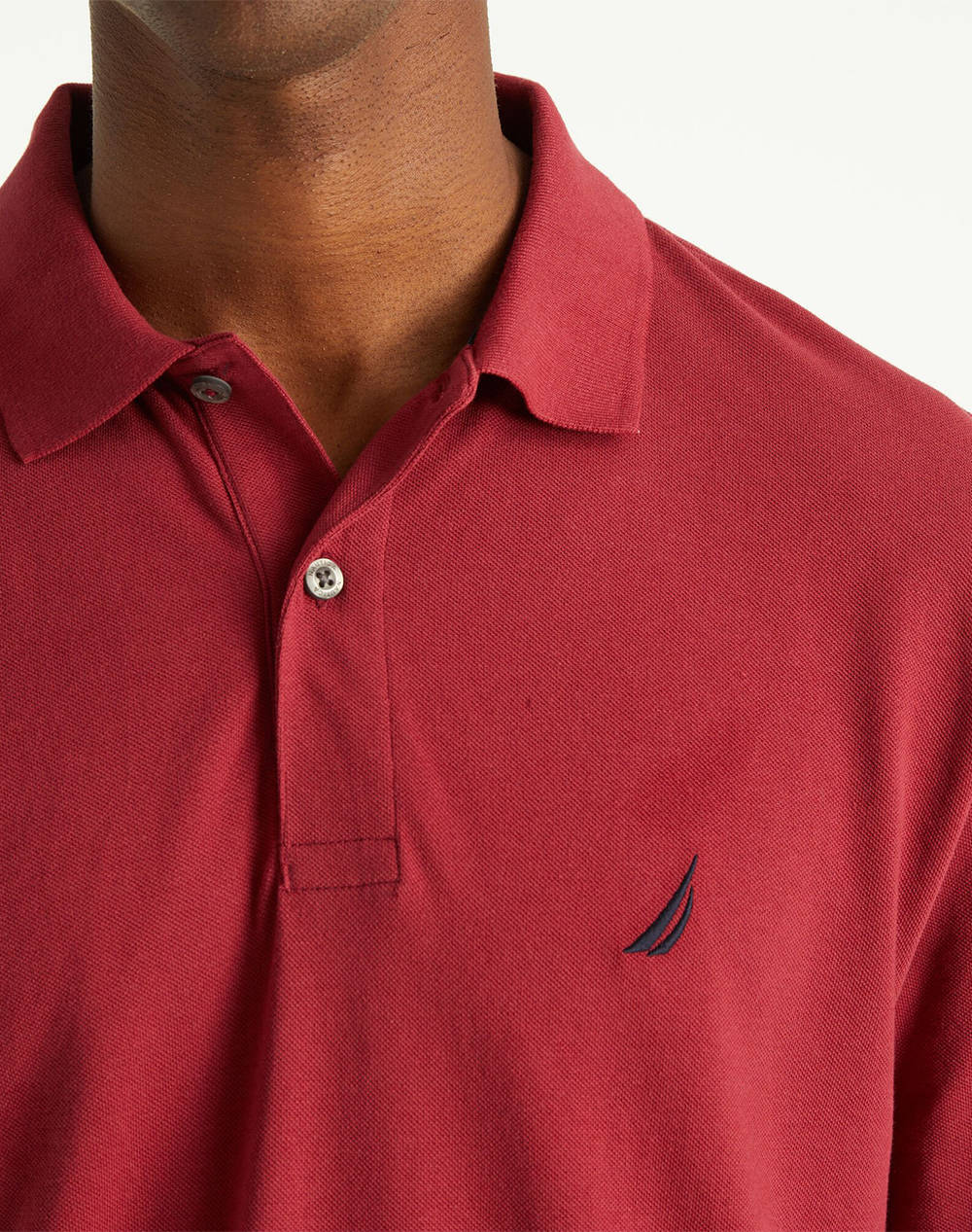 NAUTICA BLUZA POLO MM LS DECK POLO_SUSTAINABLE