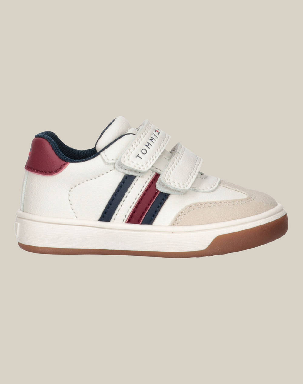 TOMMY HILFIGER STRIPES LOW CUT VELCRO SNEAKER