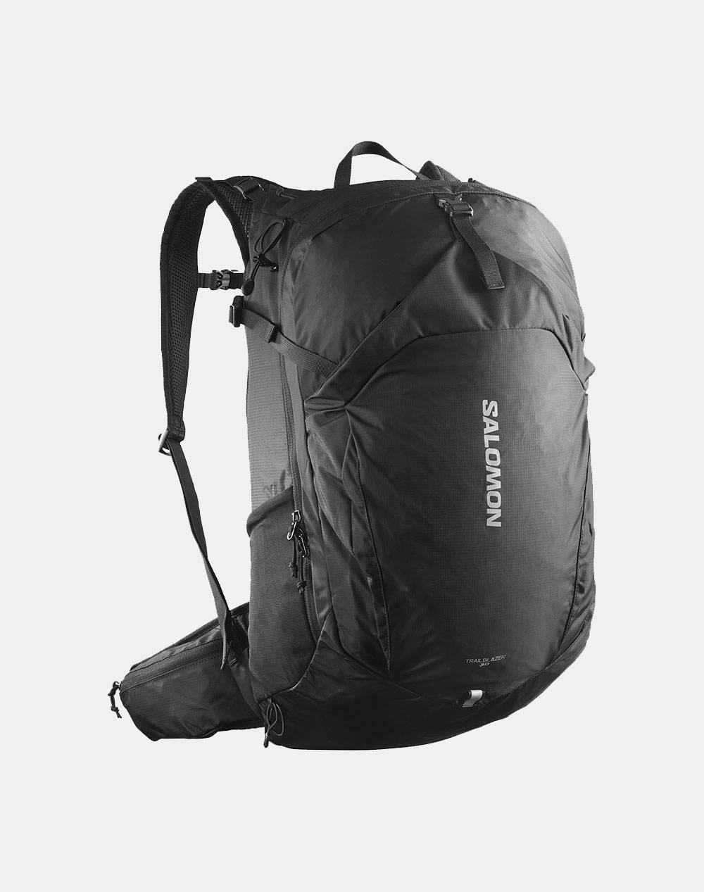 SALOMON BAGS & PACKS HIKE TRAILBLAZER 30 BLACK / ALLOY GEANTA UNISEX (Dimensiuni: 52 x 30 x 1cm.)