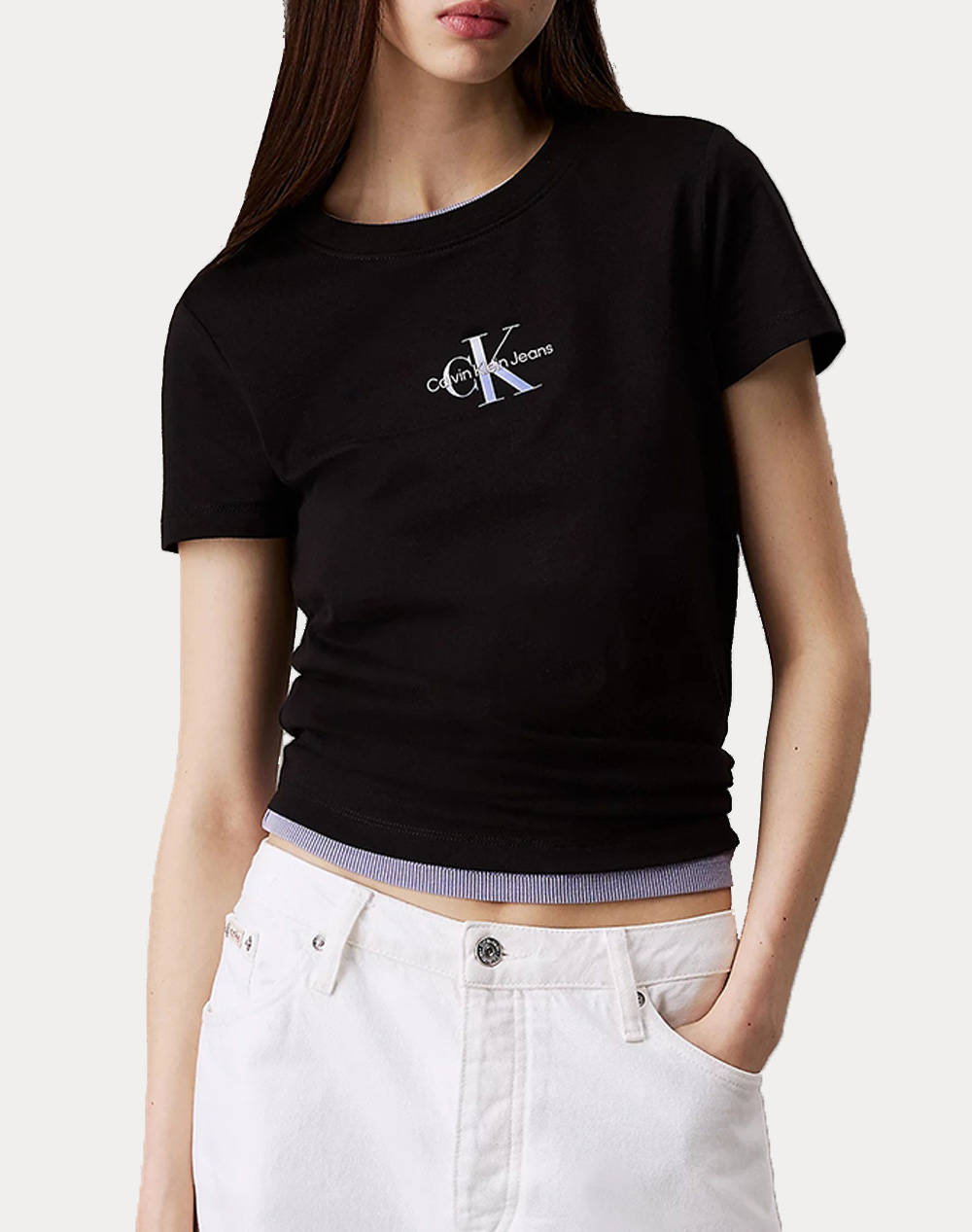 CALVIN KLEIN JEANS GRADIENT MONOLOGO SLIM TEE