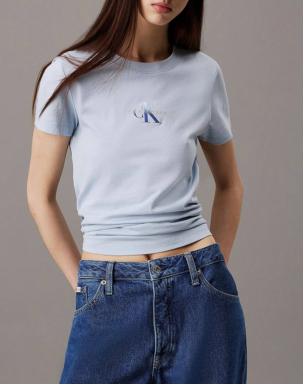 CALVIN KLEIN JEANS GRADIENT MONOLOGO SLIM TEE