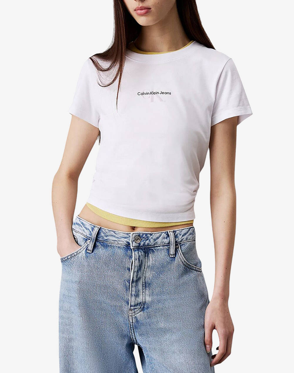 CALVIN KLEIN JEANS GRADIENT MONOLOGO SLIM TEE