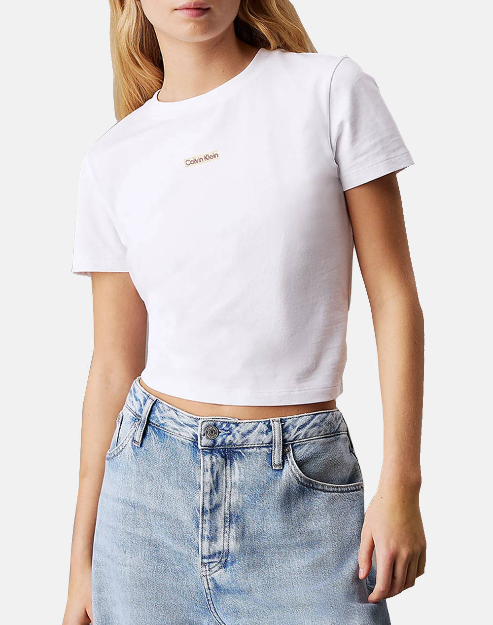 CALVIN KLEIN PLACED INSTITUTIONAL BABY TEE