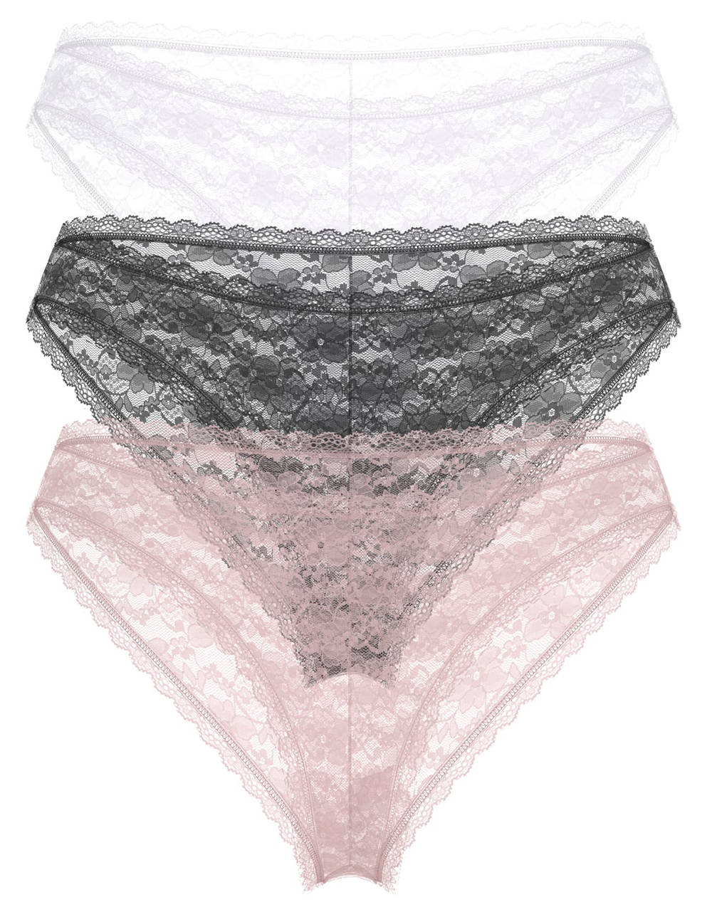 GUESS 3PACK BASIC LACE BRAZILIAN LENJERIE INTIMA DE DAMA