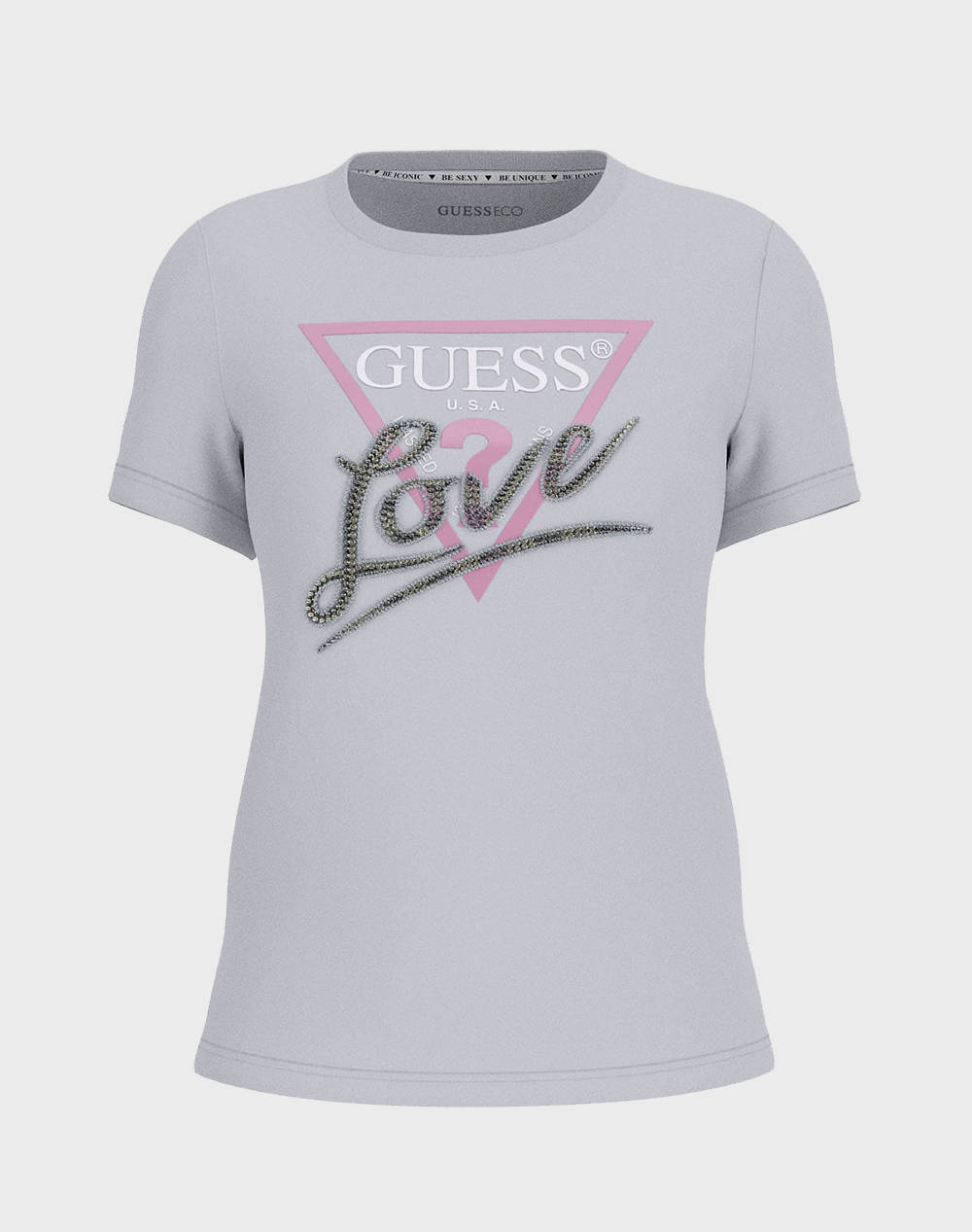 GUESS SS CN TRIANGLE LOVE TEE BLUZA DE DAMA