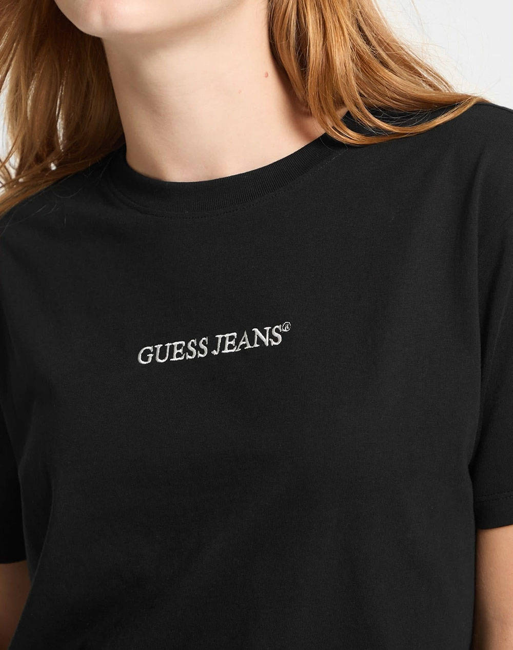 GUESS JEANS GJ SS CN BOXY EMBRO LOGO TEE BLUZA DE DAMA