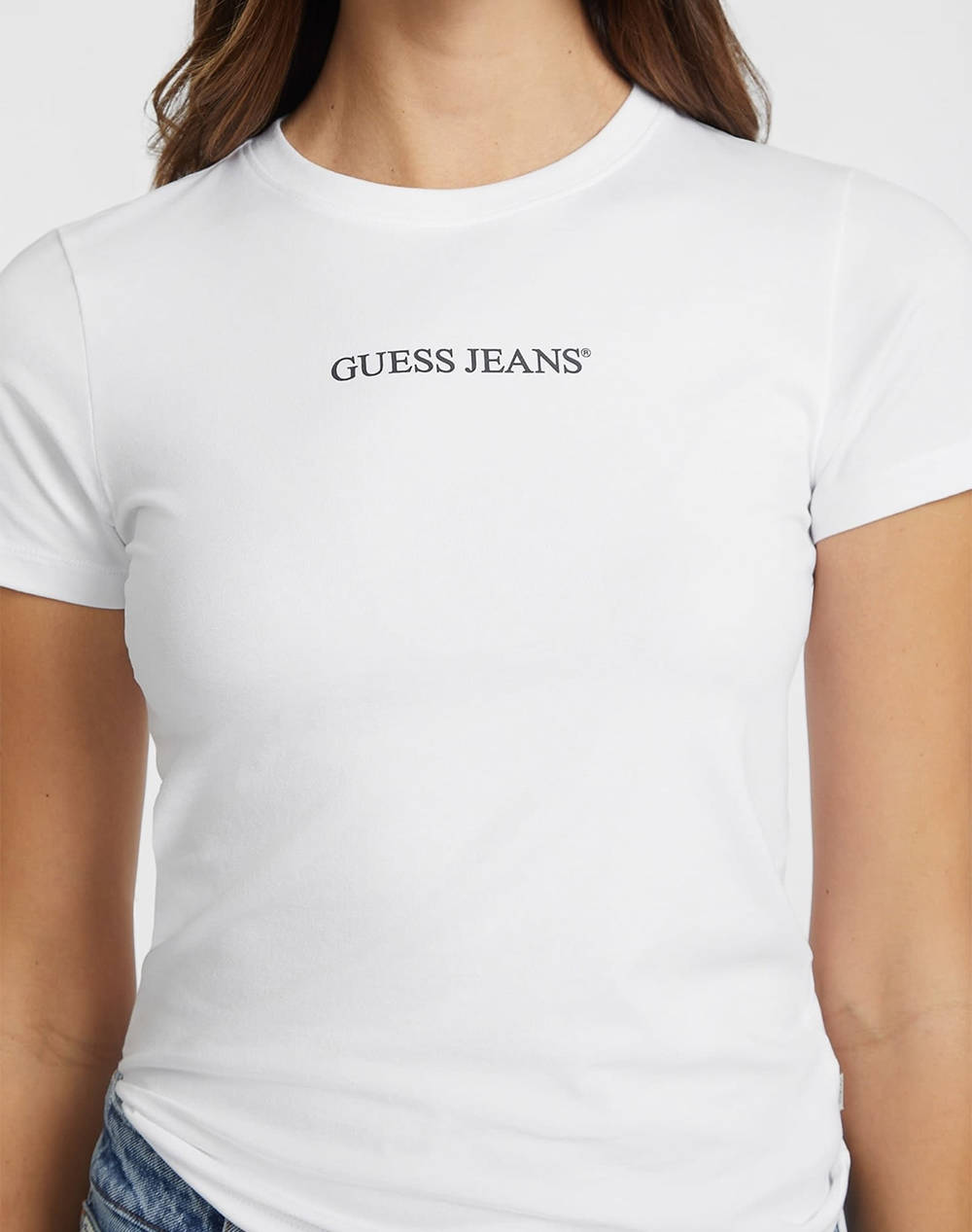 GUESS JEANS GJ SS CN SLIM LOGO PRINT TEE BLUZA DE DAMA