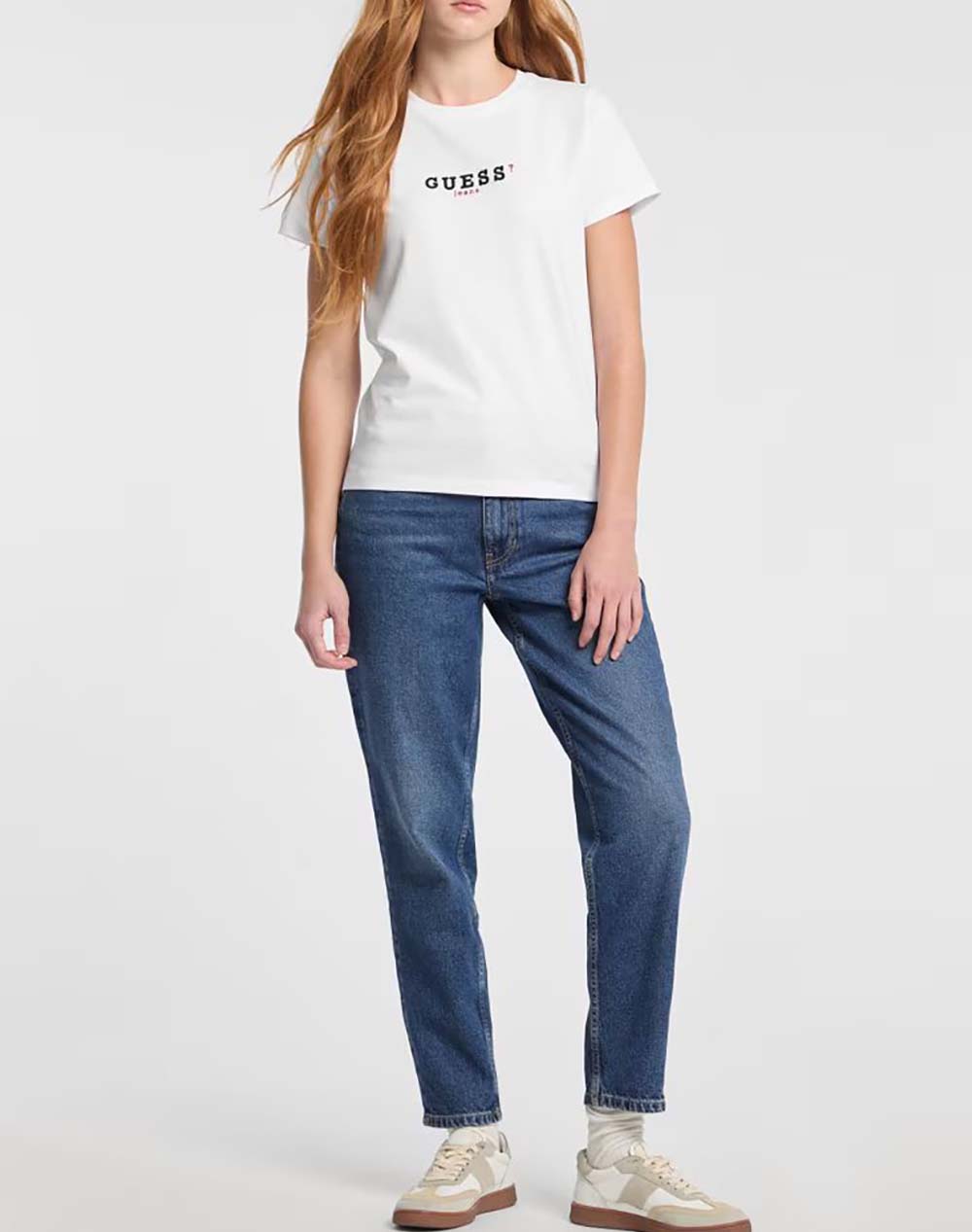 GUESS JEANS GJ SS CN REG 3D EMBR GUESS TEE BLUZA DE DAMA