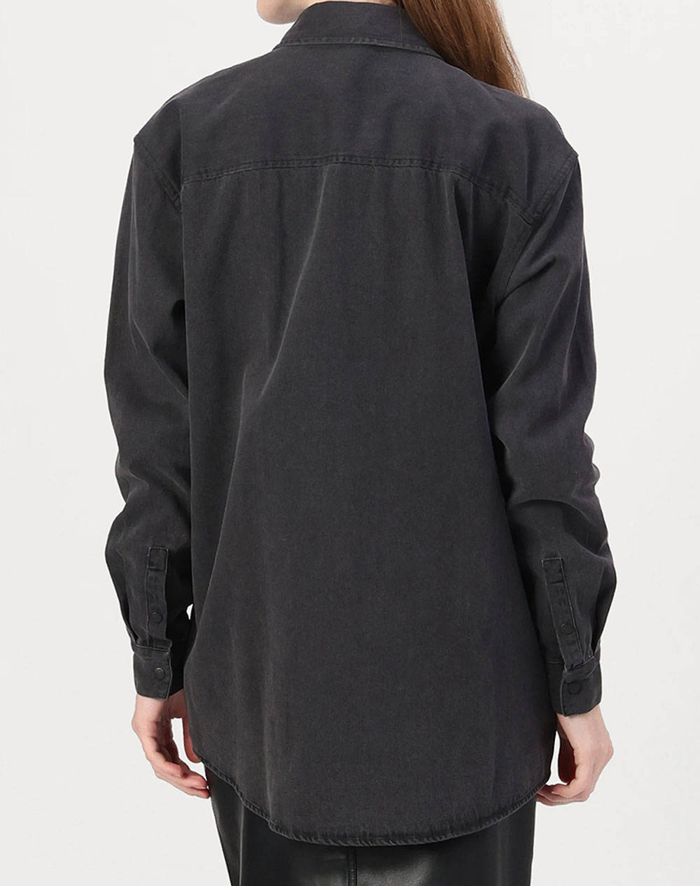 KARL LAGERFELD KLJ DM OVERSIZE SATIN LS SHIRT