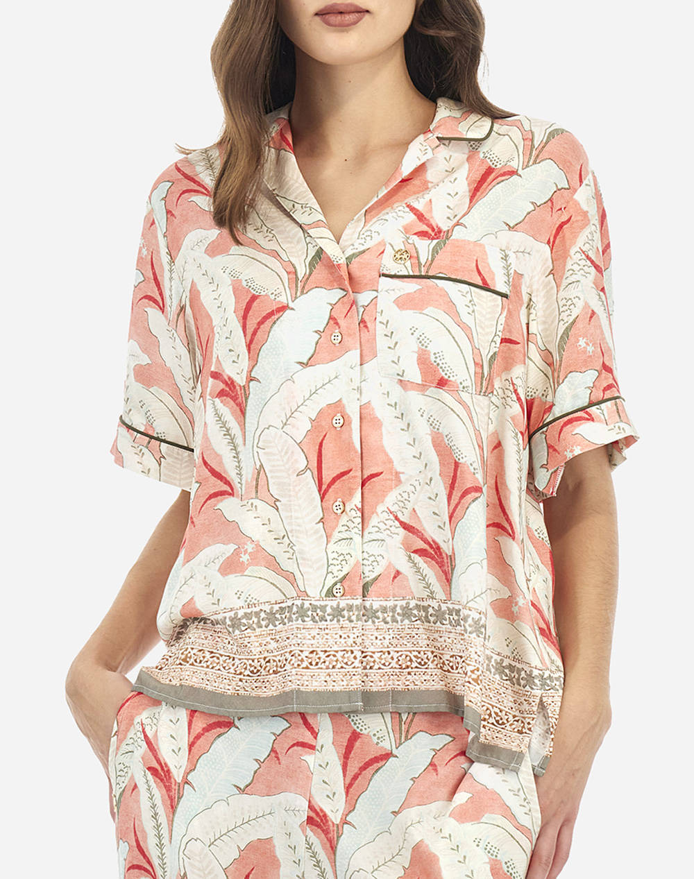 LA MARTINA CAMASA KM WOMAN SHIRT S/S PRINTED VISCOS