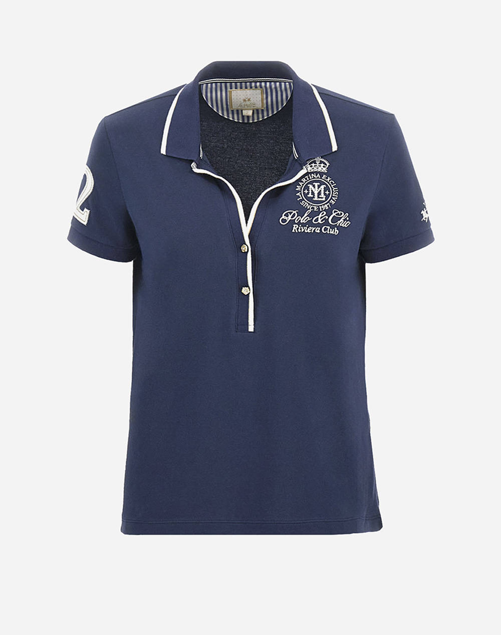 LA MARTINA BLUZA POLO KM WOMAN POLO S/S PIQUET STRETCH