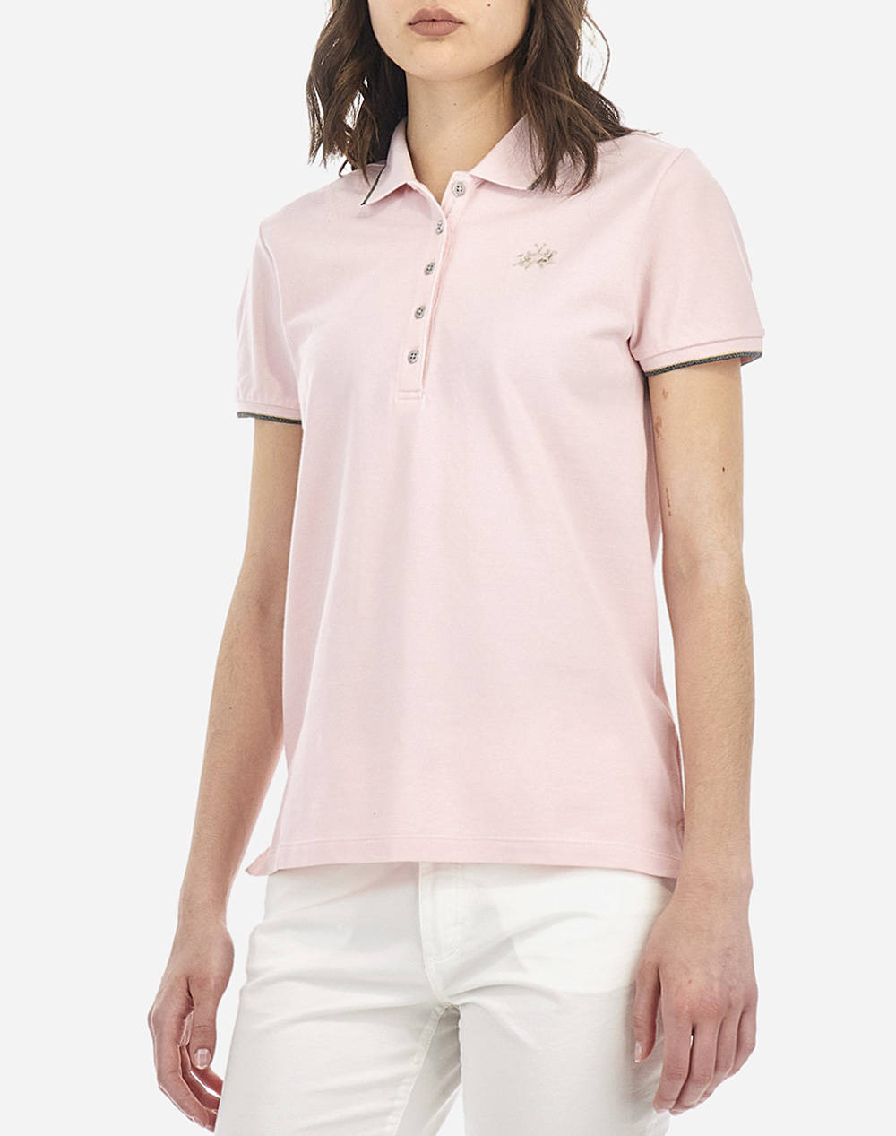 LA MARTINA BLUZA POLO KM WOMAN POLO S/S PIQUET STRETCH