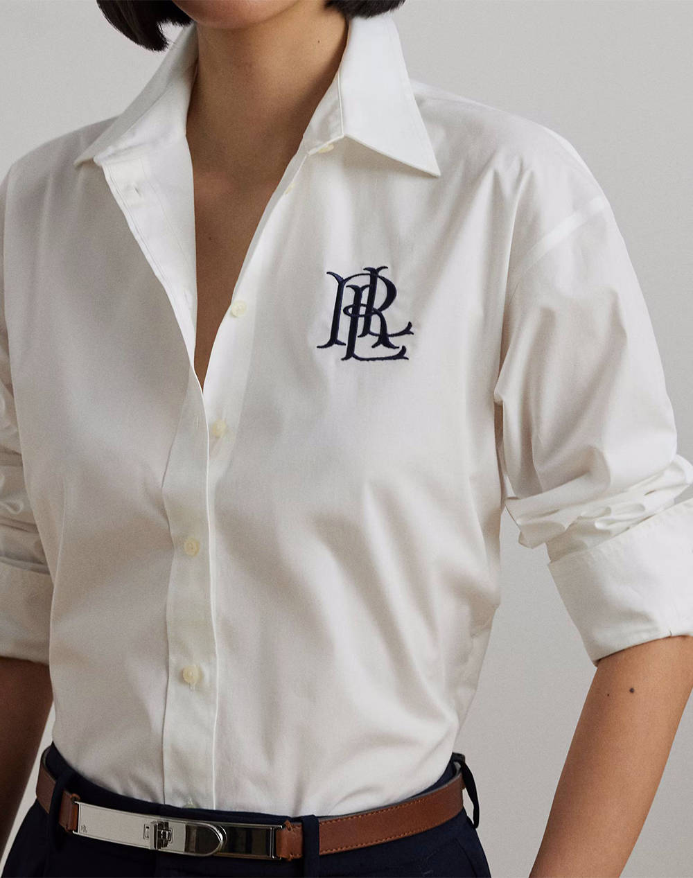 LAUREN RALPH LAUREN 50S STR PURE PRESS-SHIRT