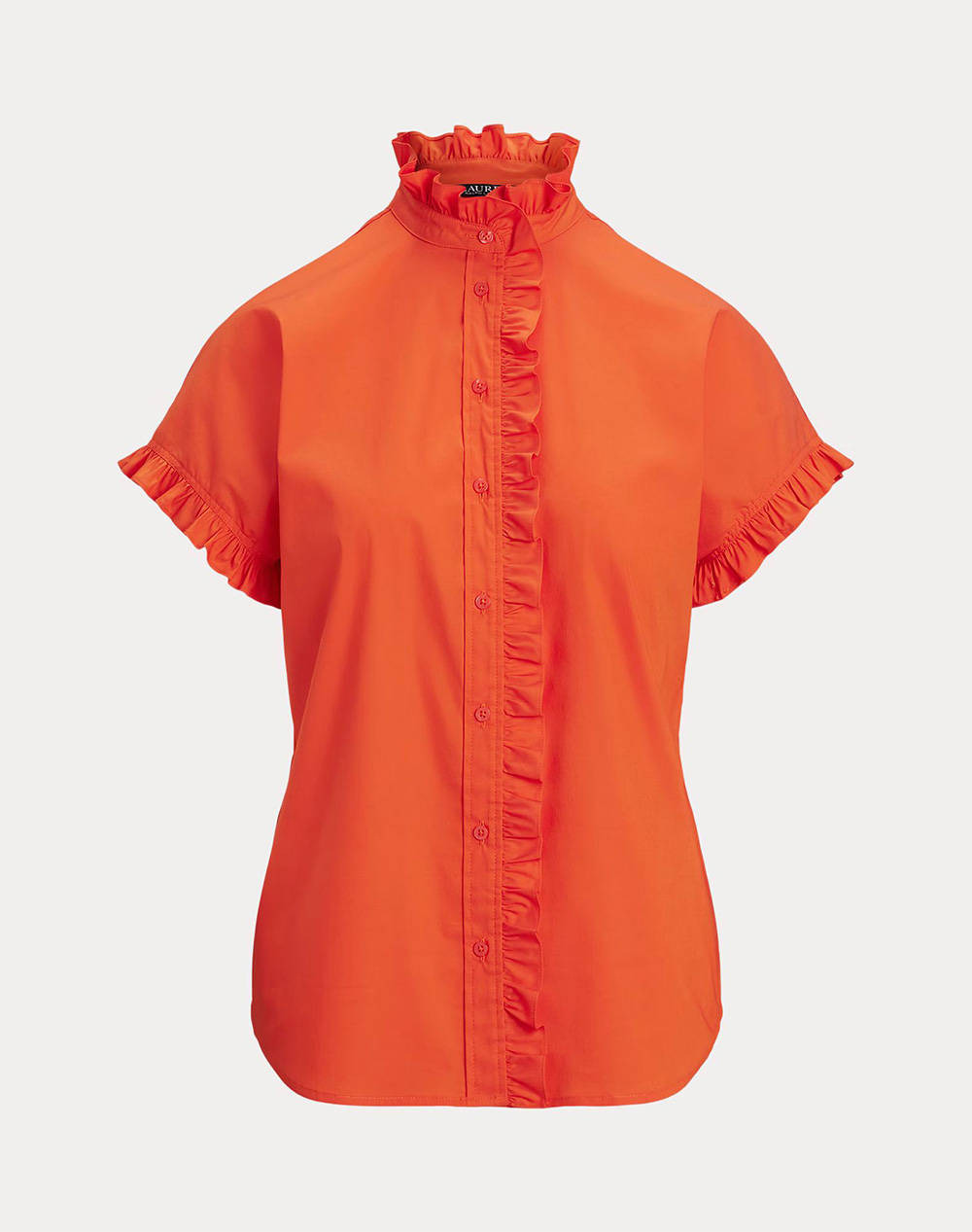 LAUREN RALPH LAUREN SILKY STRTCH COTTON-SHIRT